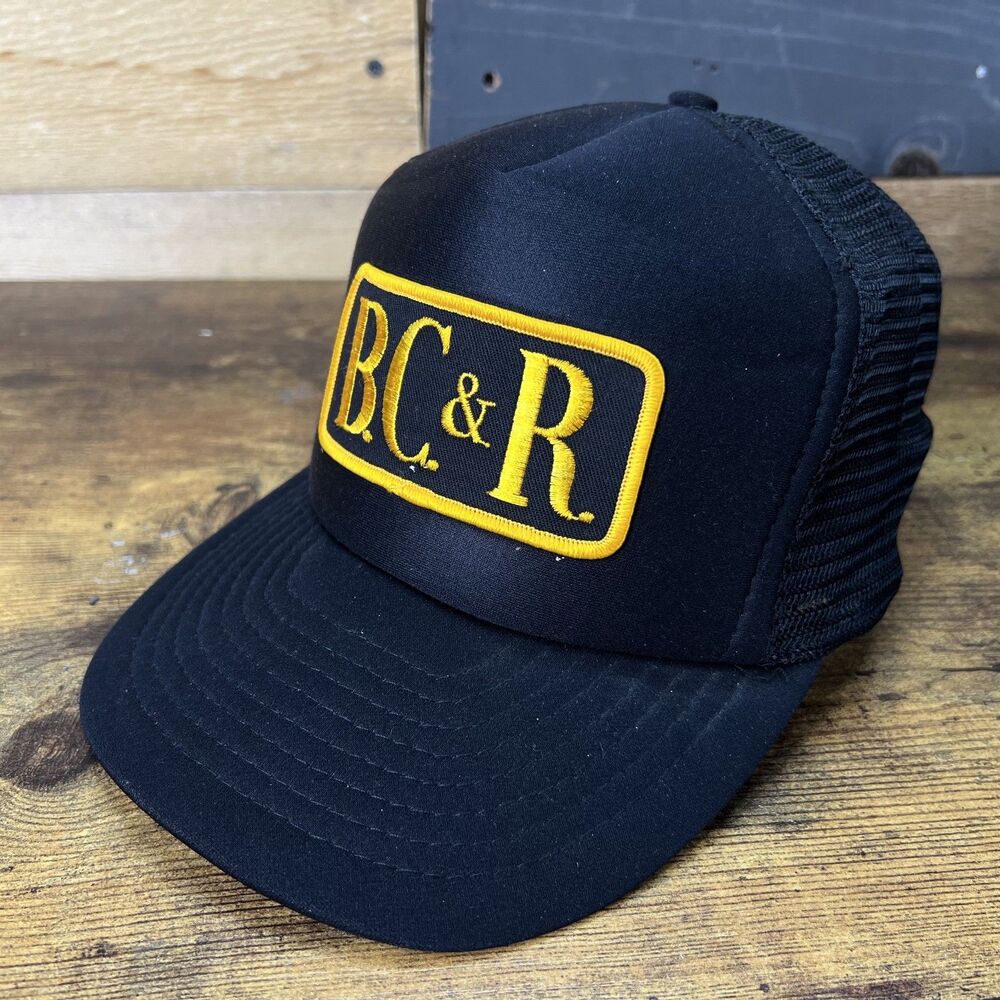 BC&R  Vintage Otto Black Snap-Back Hat Baseball Cap